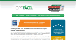 Desktop Screenshot of cpffacil.com.br